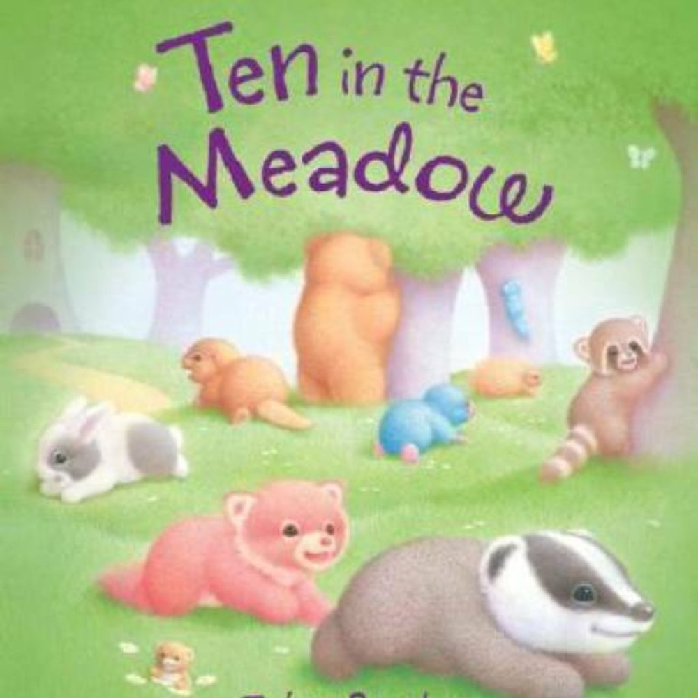 Ten in the Meadow John Butler Scholastic edt kid's book children's cute animals
